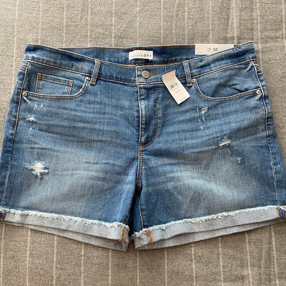 Loft denim shorts